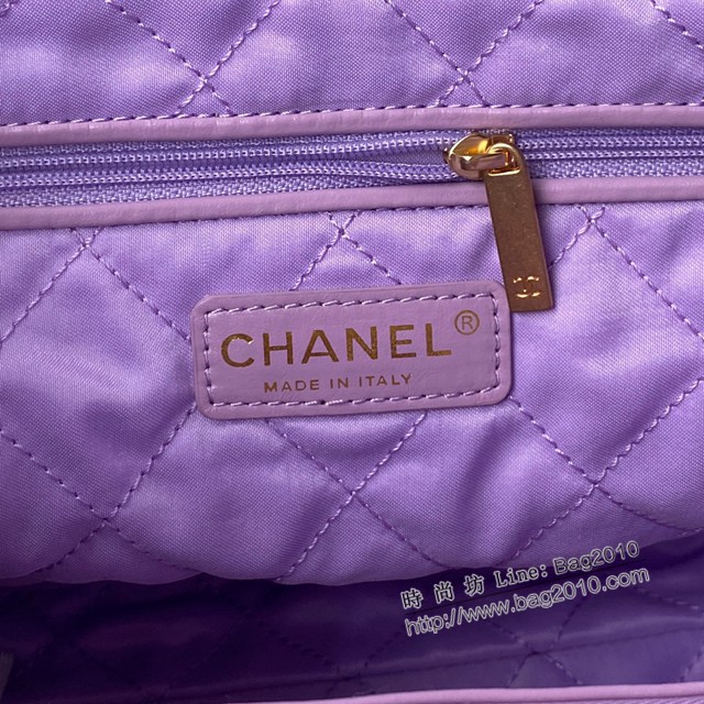 Chanel專櫃新款鏈條肩背包 香奈兒2022S春夏火爆22 bag毛呢購物袋 AS3260 djc4367